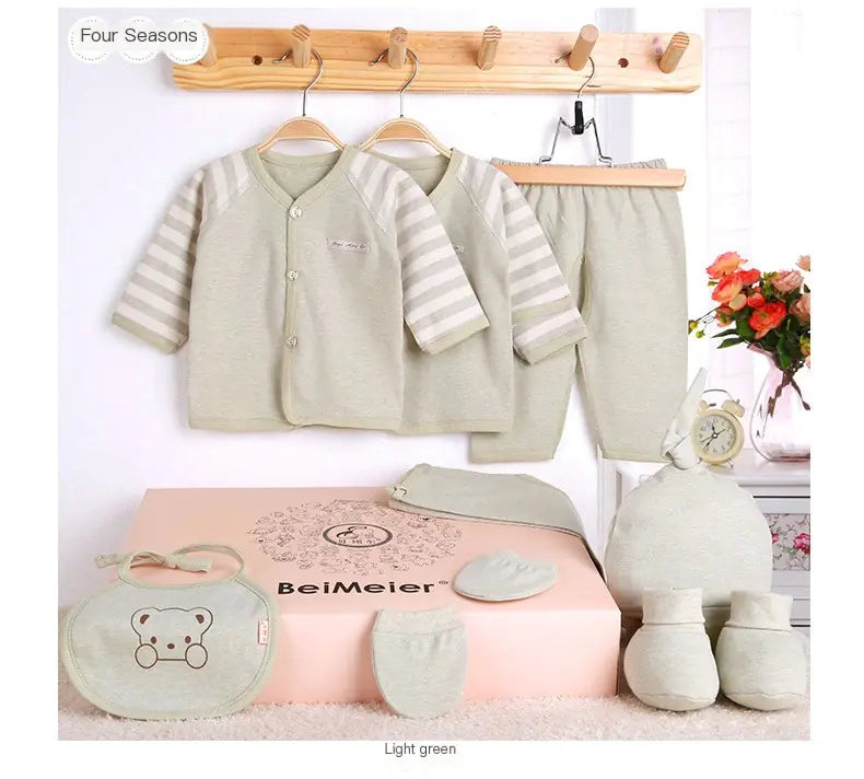 Luxury Feel (Softer & Elegant)
Premium Ultra-Soft Newborn Gift Set – Gentle Comfort in Breathable Cotton