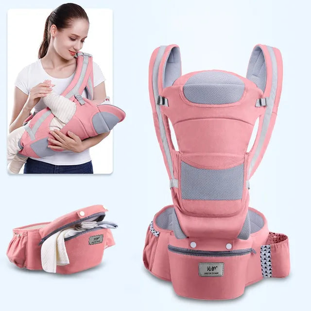 Ergonomic Baby Carrier Backpack - Comfortable Hands-Free Support for Parents