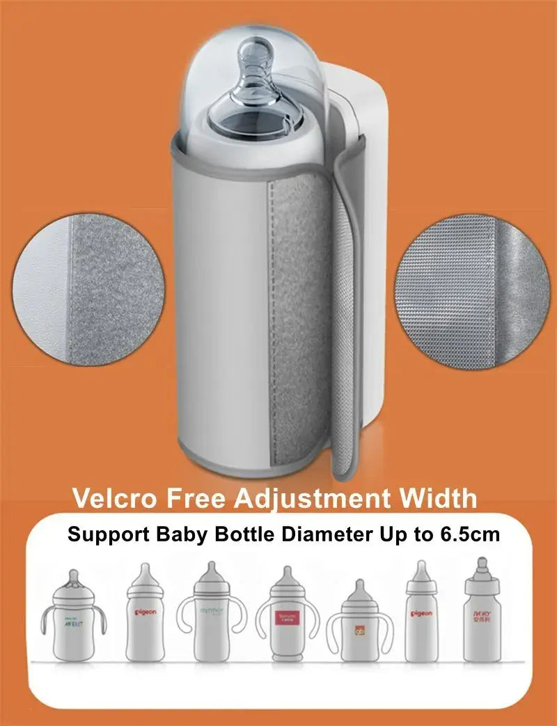 Rechargeable Baby Bottle Warmer – Digital Display & Adjustable Temperature Control