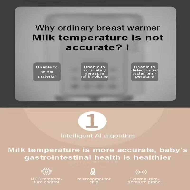 Baby Bottle Warmer Sterilizer Multifunction Fast Milk Bottle Warmers with Timer Accurate Temperature Control Newborn Accessories