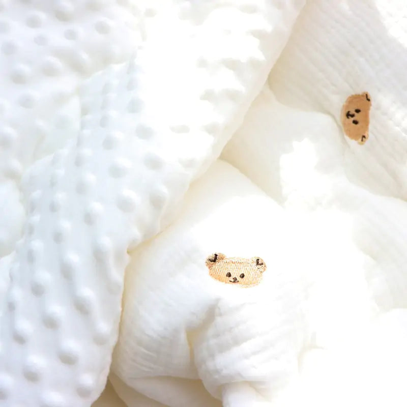 Luxury Muslin Winter Baby Duvet – Soft Quilted Comforter with Lightweight Filler