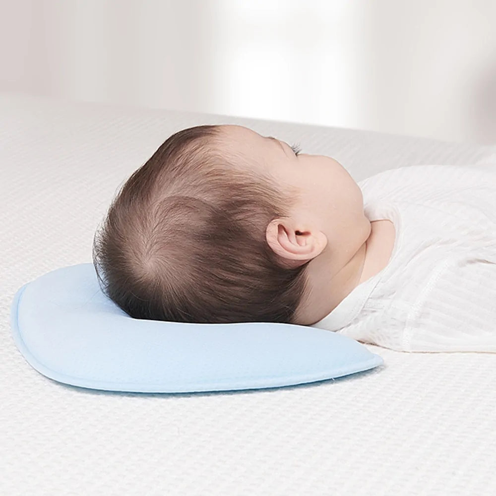 Premium Anti-Flat Head Baby Pillow – Breathable Sorona Plant Fiber Comfort