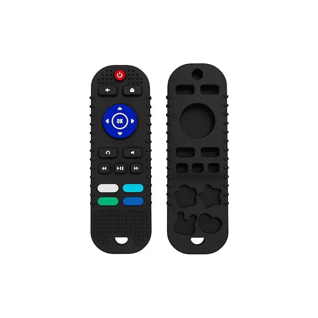 Non-Toxic Silicone Baby Remote Teether – Sensory Development Toy