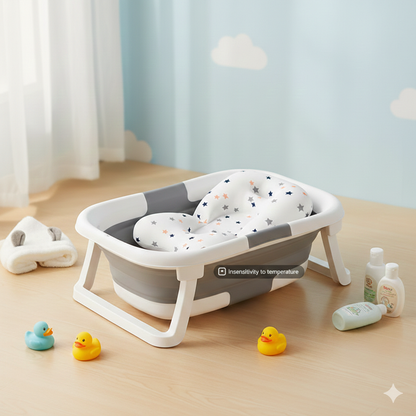 Little Cloud™ Baby Shower Bath Bed – Soft, Secure & Stress-Free