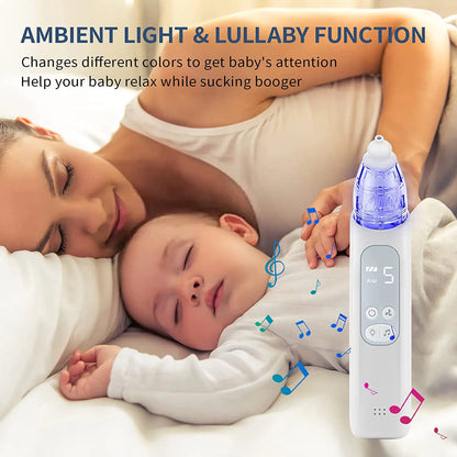 Rechargeable Baby Nose Cleaner – Gentle Electric Nasal Aspirator for Newborns
