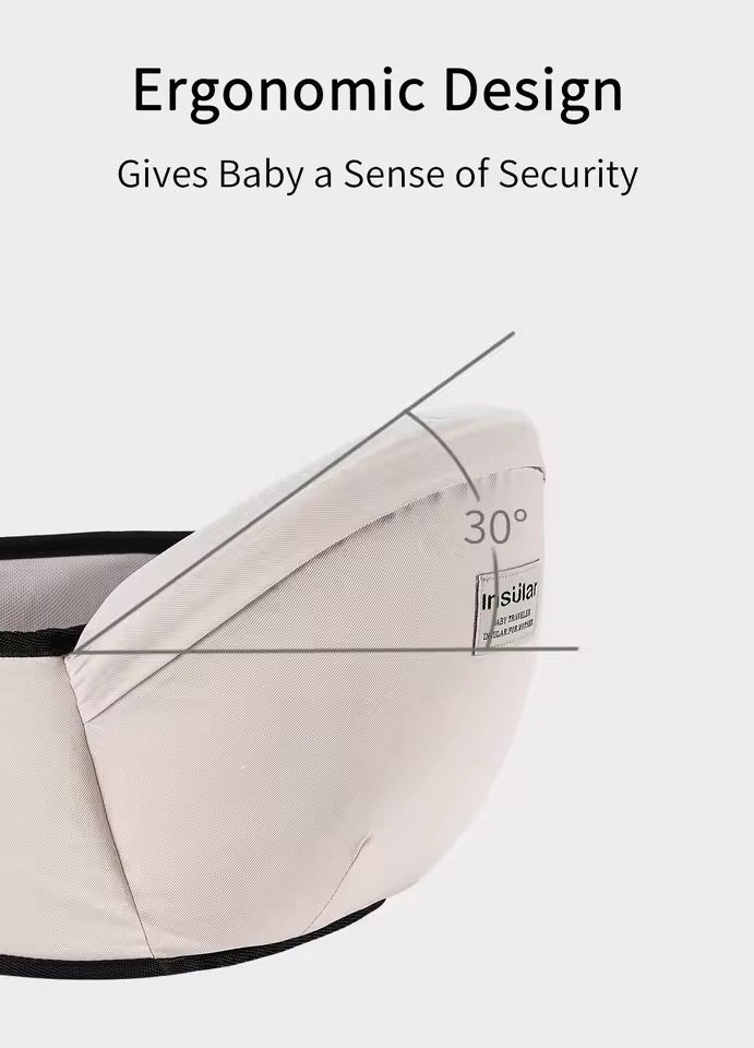 Ergonomic Baby Hip Seat Carrier – Memory Foam Comfort & Hands-Free Convenience