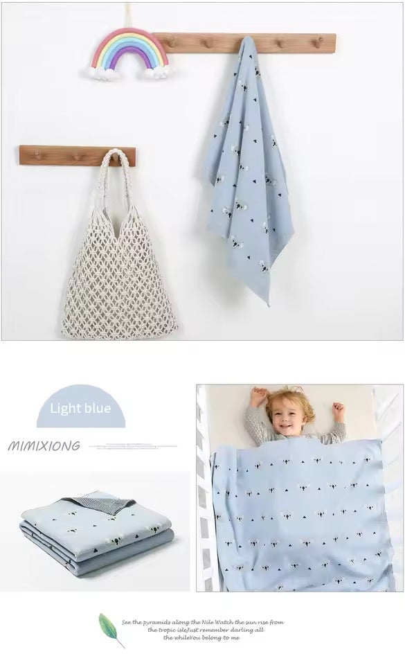 Premium Newborn Baby Blanket – Soft, Hypoallergenic & Breathable Comfort