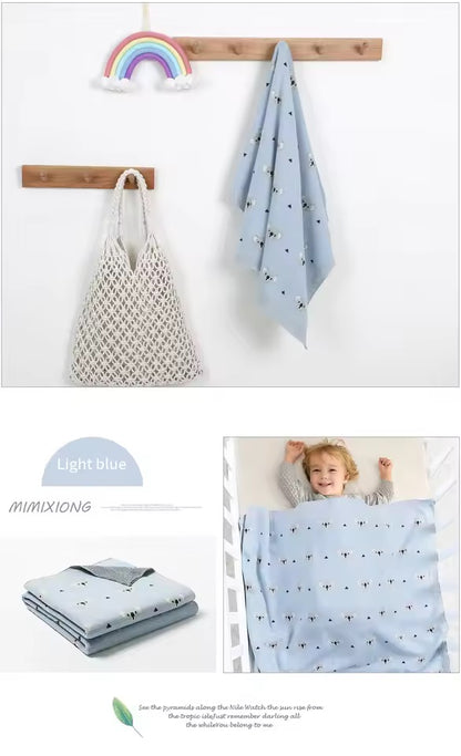 Premium Newborn Baby Blanket – Soft, Hypoallergenic & Breathable Comfort