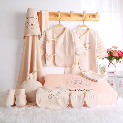 Luxury Feel (Softer & Elegant)
Premium Ultra-Soft Newborn Gift Set – Gentle Comfort in Breathable Cotton