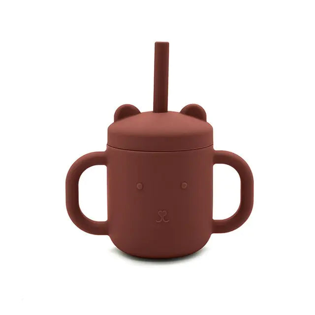 Children’s Portable Binaural Straw Cup – Leak-Proof Sippy Cup for Toddlers & Kids