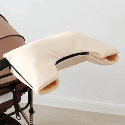 Luxury Winter Stroller Hand Warmer – Waterproof & Fleece-Lined Comfort Mitt