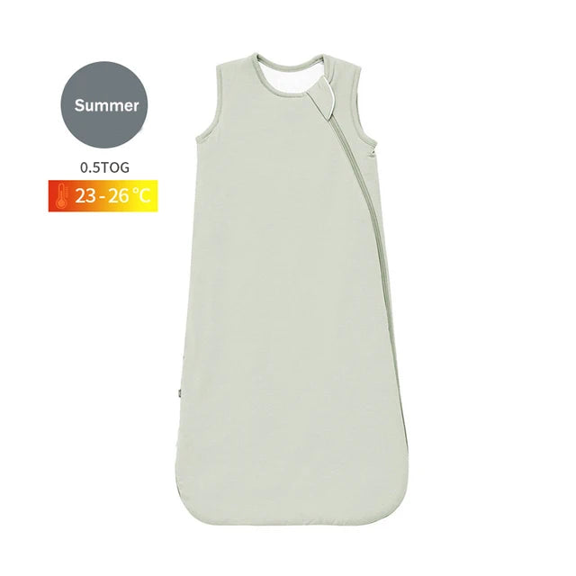 Bamboo Fiber Baby Zipper Sleepsack Wrap – Breathable & Cozy Comfort