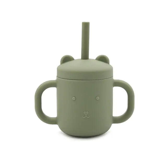 Children’s Portable Binaural Straw Cup – Leak-Proof Sippy Cup for Toddlers & Kids