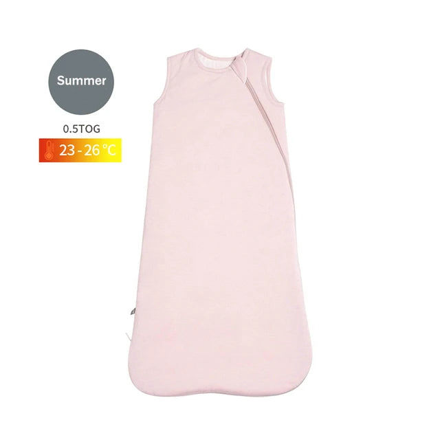 Bamboo Fiber Baby Zipper Sleepsack Wrap – Breathable & Cozy Comfort