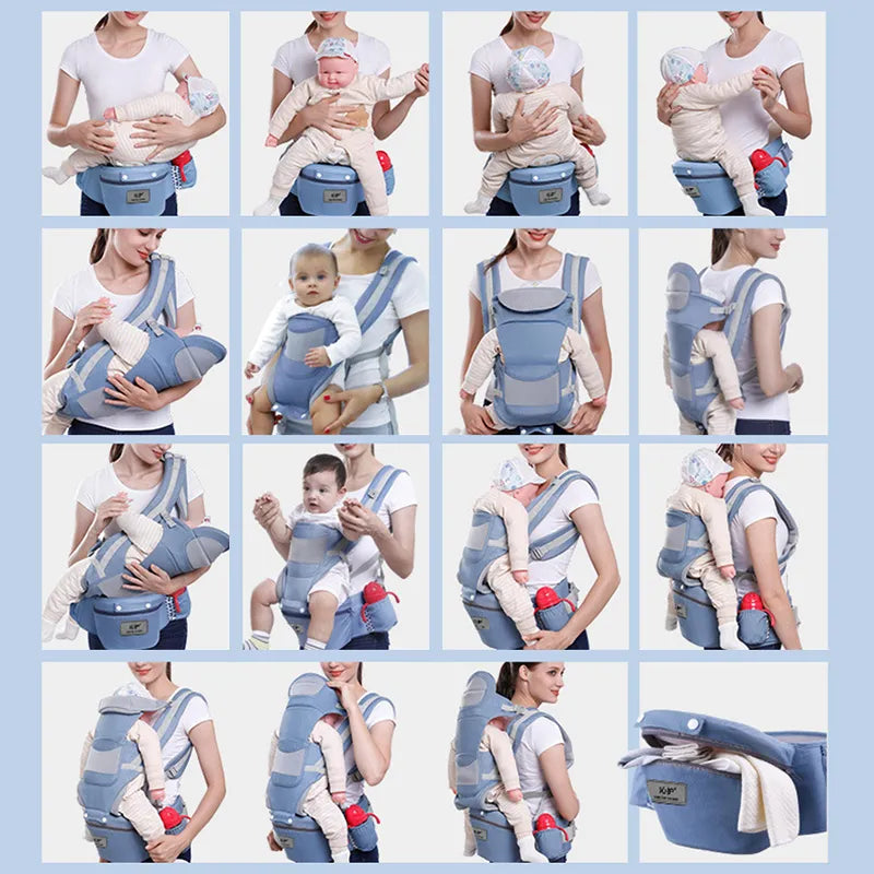 Ergonomic Baby Carrier Backpack - Comfortable Hands-Free Support for Parents