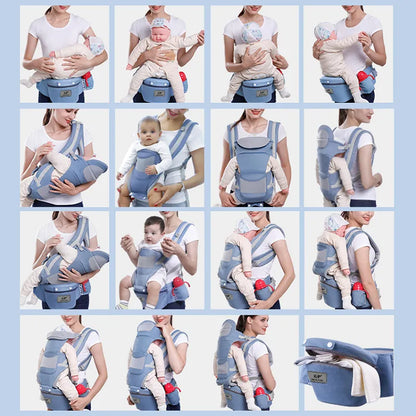 Ergonomic Baby Carrier Backpack - Comfortable Hands-Free Support for Parents