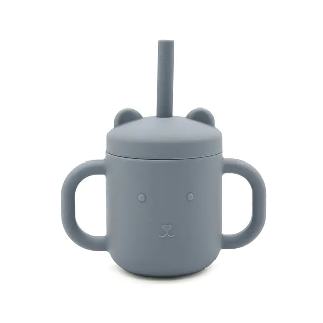Children’s Portable Binaural Straw Cup – Leak-Proof Sippy Cup for Toddlers & Kids