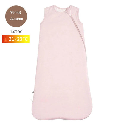 Bamboo Fiber Baby Zipper Sleepsack Wrap – Breathable & Cozy Comfort