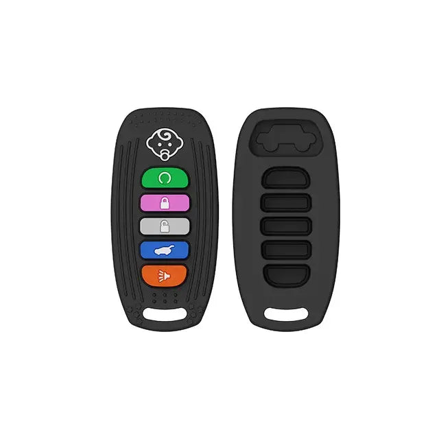 Non-Toxic Silicone Baby Remote Teether – Sensory Development Toy