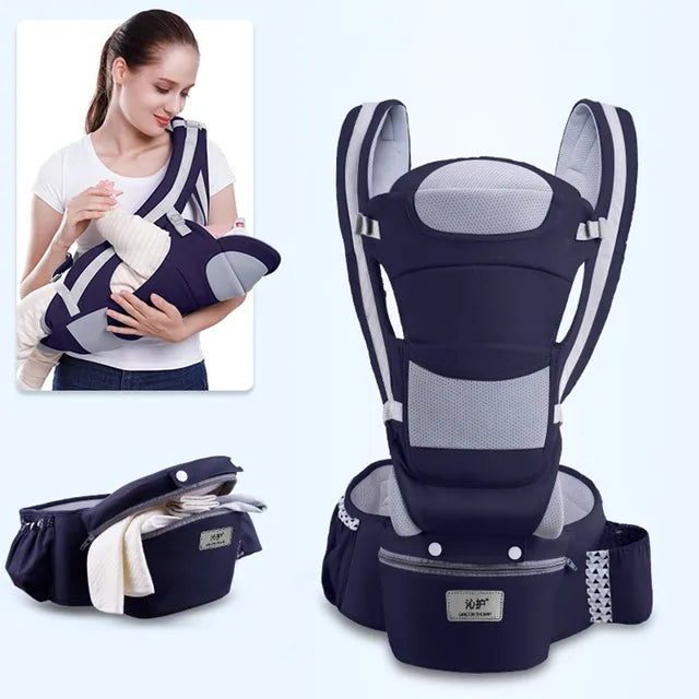 Ergonomic Baby Carrier Backpack - Comfortable Hands-Free Support for Parents